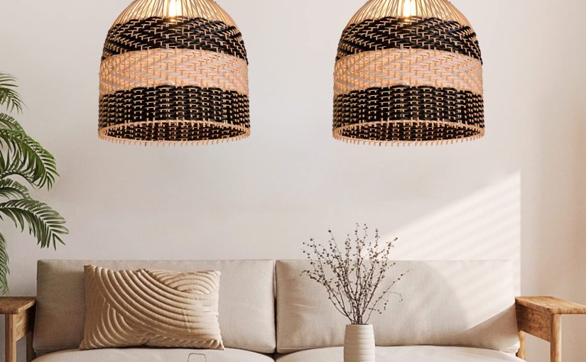 rattan pendant