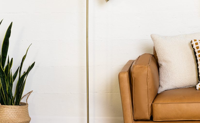 brass floor lamp