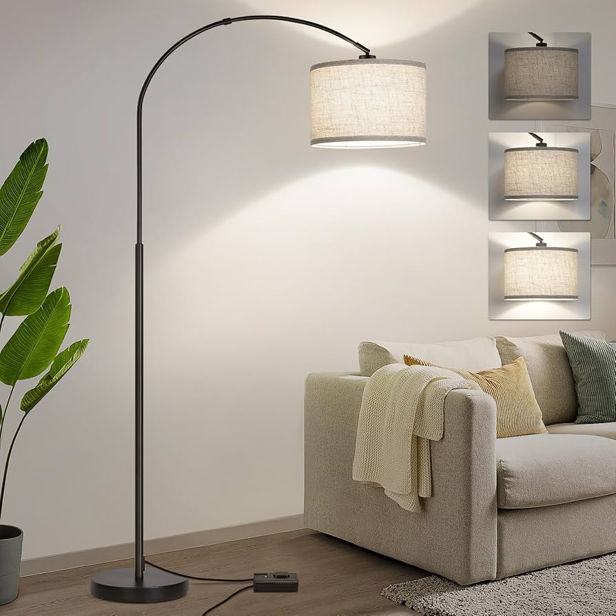 floor lamp with dimmer and pedal