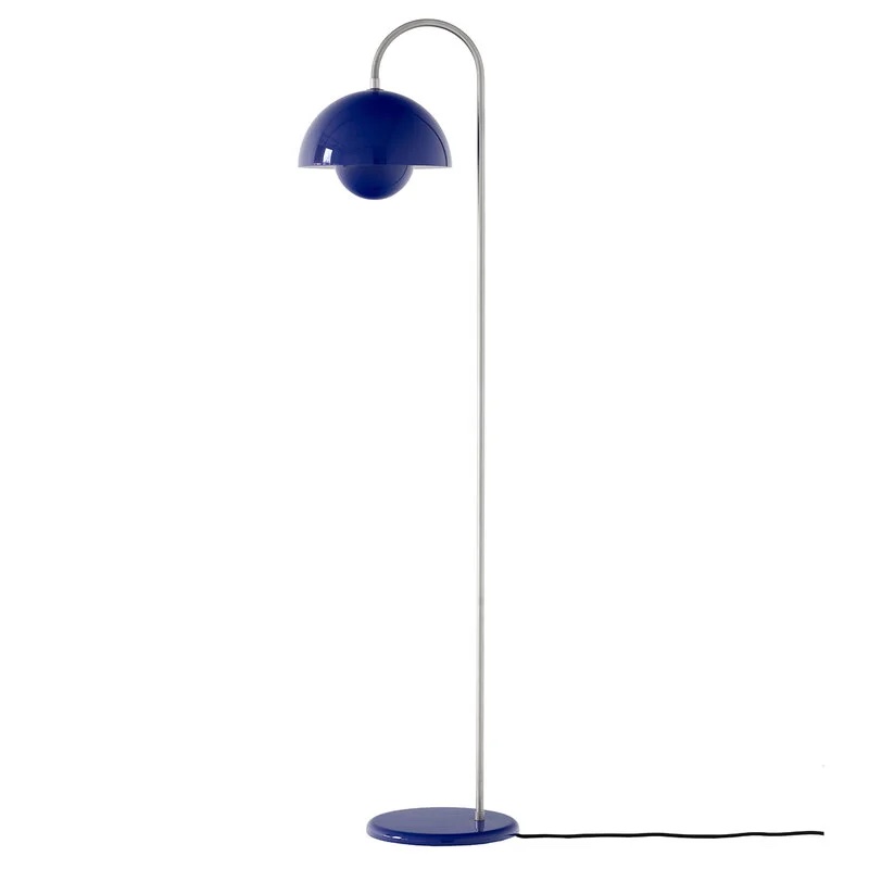 blue floor lamp