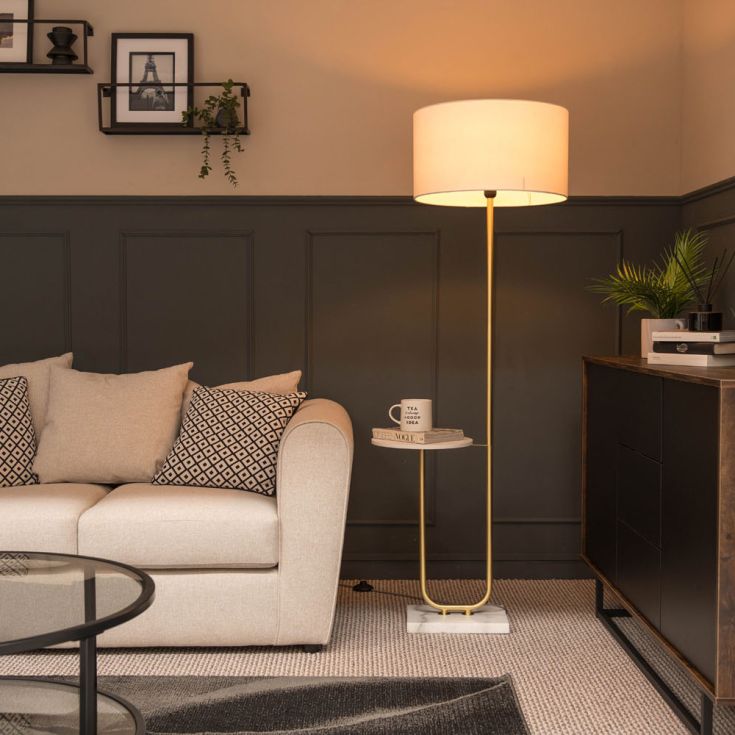 floor lamp on table