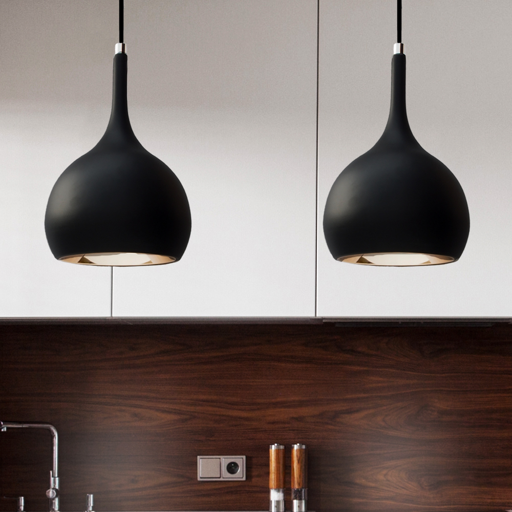 black pendant lighting