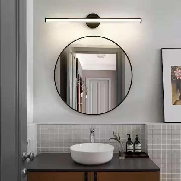 LED wall sconces for bathrooms